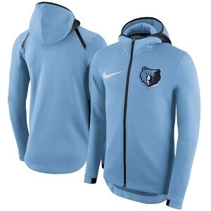 Men's Nike Blue Memphis Grizzlies Therma Flex Showtime Full-Zip Hoodie